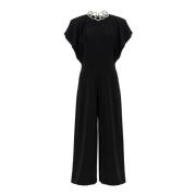 Kristal Ketting Jumpsuit met Vlinder Mouwen Stella McCartney , Black ,...