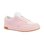 Witte Roze Leren Sneakers Kenzo , Pink , Dames