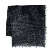 Navy Blue Cashmere Scarf Avant Toi , Blue , Heren