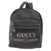 Pre-owned Leather gucci-bags Gucci Vintage , Black , Dames