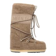 Gevochten Weefsel Icon Laarzen Moon Boot , Beige , Heren