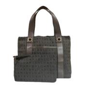 Pre-owned Canvas handbags Bvlgari Vintage , Brown , Dames