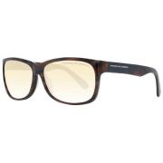 Bruine Herenzonnebril Rechthoekig Verloop Porsche Design , Brown , Her...