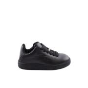 Pre-owned Leather sneakers Burberry Vintage , Black , Heren