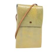 Pre-owned Leather wallets Louis Vuitton Vintage , Yellow , Dames