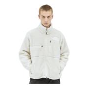 Fleece Weave Jas met Logo Motif The North Face , Beige , Heren