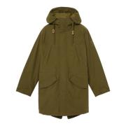 Groene Waterbestendige Fishtail Parka Heren Timberland , Green , Heren