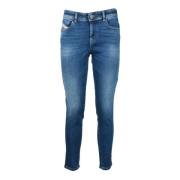 Katoenmix Stretch Jeans Diesel , Blue , Dames