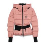 Roze Gewatteerde Ganzendonsjas Moncler , Pink , Dames