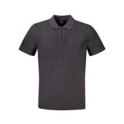 Zwart Katoenen Poloshirt Hugo Boss , Black , Heren