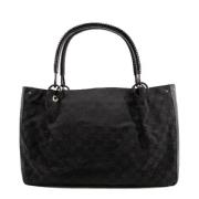 Pre-owned Canvas totes Gucci Vintage , Black , Dames