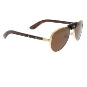 Montuurloze Zonnebril Cartier , Brown , Unisex