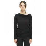 Zwarte Parel Jersey Top Ixos , Black , Dames