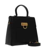 Pre-owned Leather handbags Salvatore Ferragamo Pre-owned , Black , Dam...