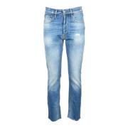 Denim Stretch Jeans Cycle , Blue , Dames