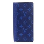 Pre-owned Canvas wallets Louis Vuitton Vintage , Blue , Dames