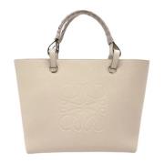 Pre-owned Leather handbags Loewe Pre-owned , Beige , Dames