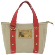 Pre-owned Canvas louis-vuitton-bags Louis Vuitton Vintage , Beige , Da...