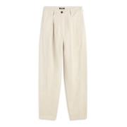 Baggy Broek met Plooien en Zakken Ecoalf , Beige , Dames