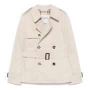 Taupe Casual Jassen voor Mannen Burberry , White , Dames