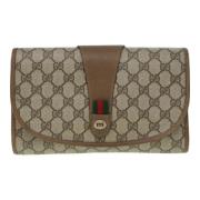 Pre-owned Canvas gucci-bags Gucci Vintage , Beige , Dames