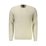 Beige Katoenen Trui Hugo Boss , Beige , Heren