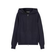 Blauwe Casual Bomber Jas Ritssluiting Loro Piana , Blue , Dames