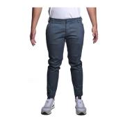 Blauwe Katoen Elastaan Broek A258188/488 Entre amis , Blue , Heren