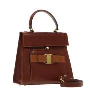 Pre-owned Leather handbags Salvatore Ferragamo Pre-owned , Brown , Dam...