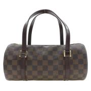 Pre-owned Canvas handbags Louis Vuitton Vintage , Brown , Dames