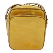 Pre-owned Leather shoulder-bags Louis Vuitton Vintage , Yellow , Dames