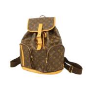 Pre-owned Canvas backpacks Louis Vuitton Vintage , Brown , Dames