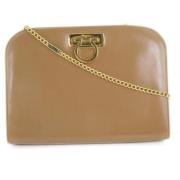 Pre-owned Leather shoulder-bags Salvatore Ferragamo Pre-owned , Brown ...