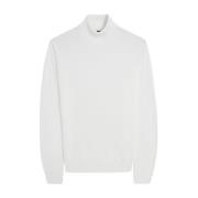 Merino Rollneck Sweater Cinque , White , Heren