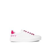 Sport Logo Sneakers Wit/Roze Rubber Givenchy , White , Dames