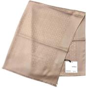 Pre-owned Wool scarves Salvatore Ferragamo Pre-owned , Beige , Dames