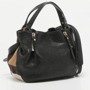 Pre-owned Canvas shoulder-bags Burberry Vintage , Black , Dames