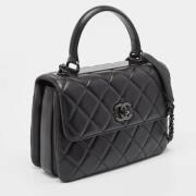 Pre-owned Leather chanel-bags Chanel Vintage , Black , Dames