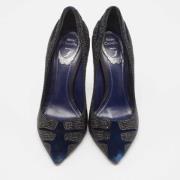 Pre-owned Velvet heels René Caovilla Pre-owned , Blue , Dames