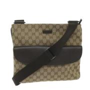 Pre-owned Canvas gucci-bags Gucci Vintage , Beige , Heren