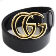 Pre-owned Leather belts Gucci Vintage , Black , Heren