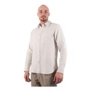 Krijt Hemd Shirt Edwin , Gray , Heren