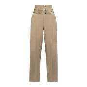 Hoge taille broek Bottega Veneta , Beige , Dames