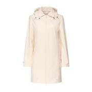 Waterdichte Parka met Afneembare Capuchon Jott , Beige , Dames