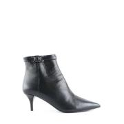 Pre-owned Leather boots Hermès Vintage , Black , Dames