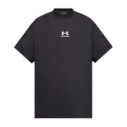 T-shirt met geborduurd logo Balenciaga , Black , Heren