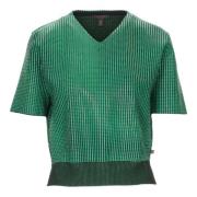 Pre-owned Wool tops Louis Vuitton Vintage , Green , Dames