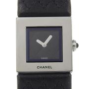 Pre-owned Metal watches Chanel Vintage , Black , Dames