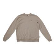 Grijze Melange Casual Sweatshirt Napapijri , Gray , Heren