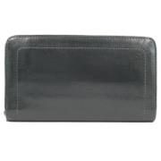 Pre-owned Leather wallets Louis Vuitton Vintage , Black , Dames